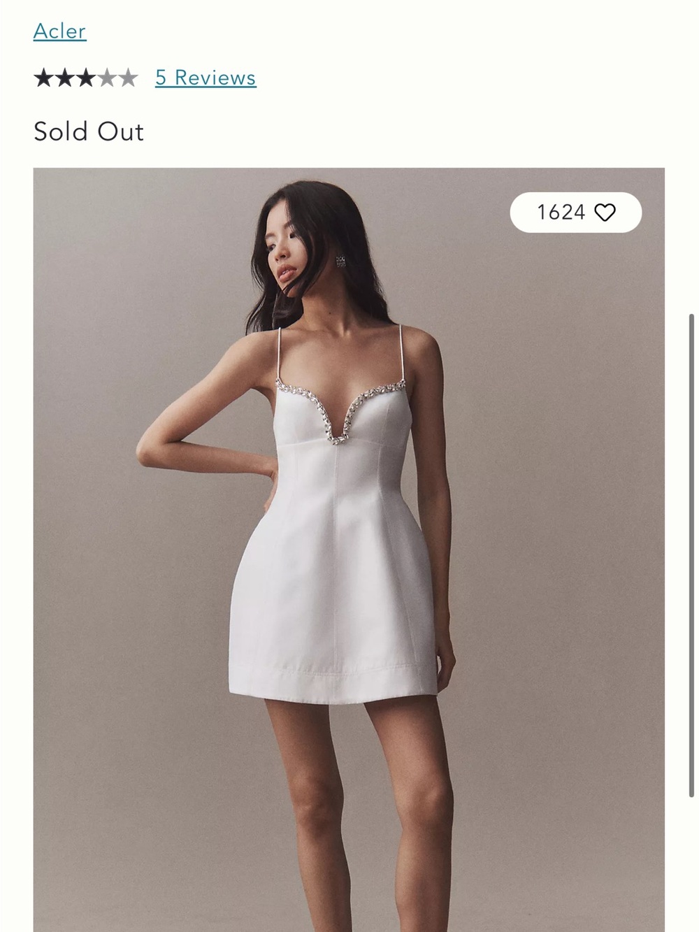 Acler
Cranstone Rhinestone
Cocktail Minidress size 2
